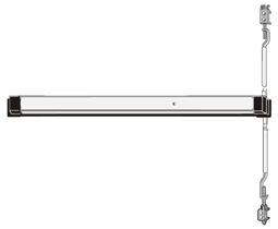 Adams Rite 8600 Narrow Stile CVR Exit Device - Exit Only – Storefront ...