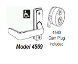 Adams Rite 4569 Inside Lever w/Cam Plug